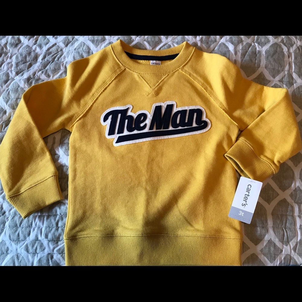 Carter’s 3t long sleeve “the man” sweatshirt